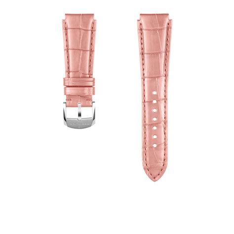 Pink Alligator Leather Strap 